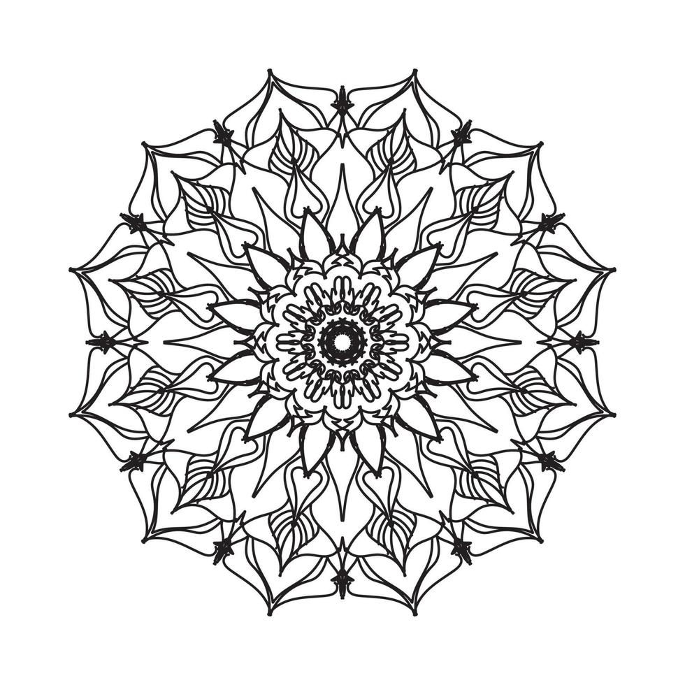 handgetekende mandala. decoratie in etnisch oosters doodle ornament vector