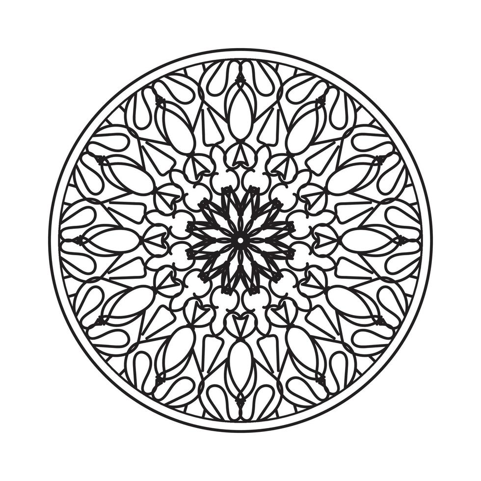 circulaire patroon mandala kunst decoratie-elementen vector