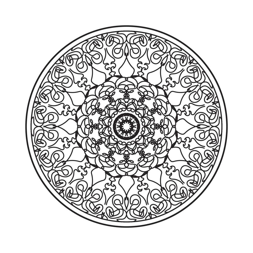 circulaire patroon mandala kunst decoratie-elementen vector