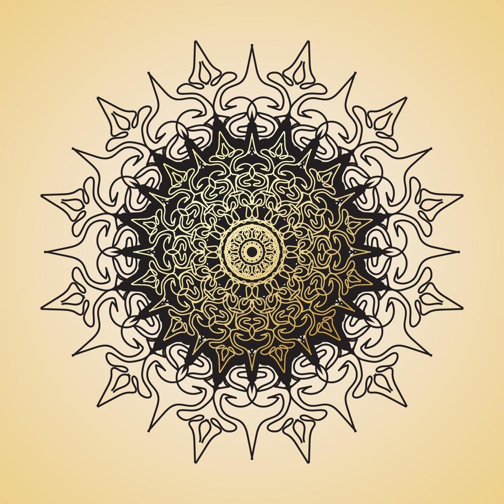 vector ronde abstracte cirkel. luxe mandala-stijl.