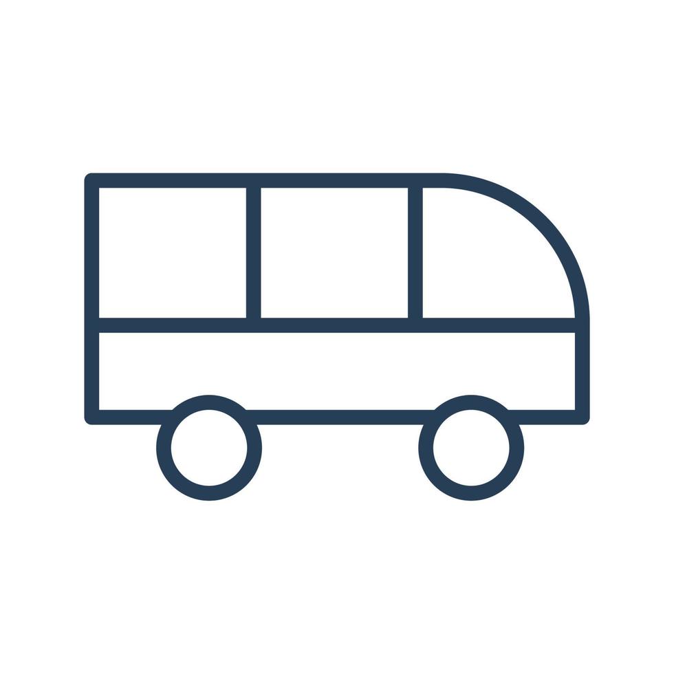 bus vector pictogram lijn voor web, presentatie, logo, pictogram symbool.