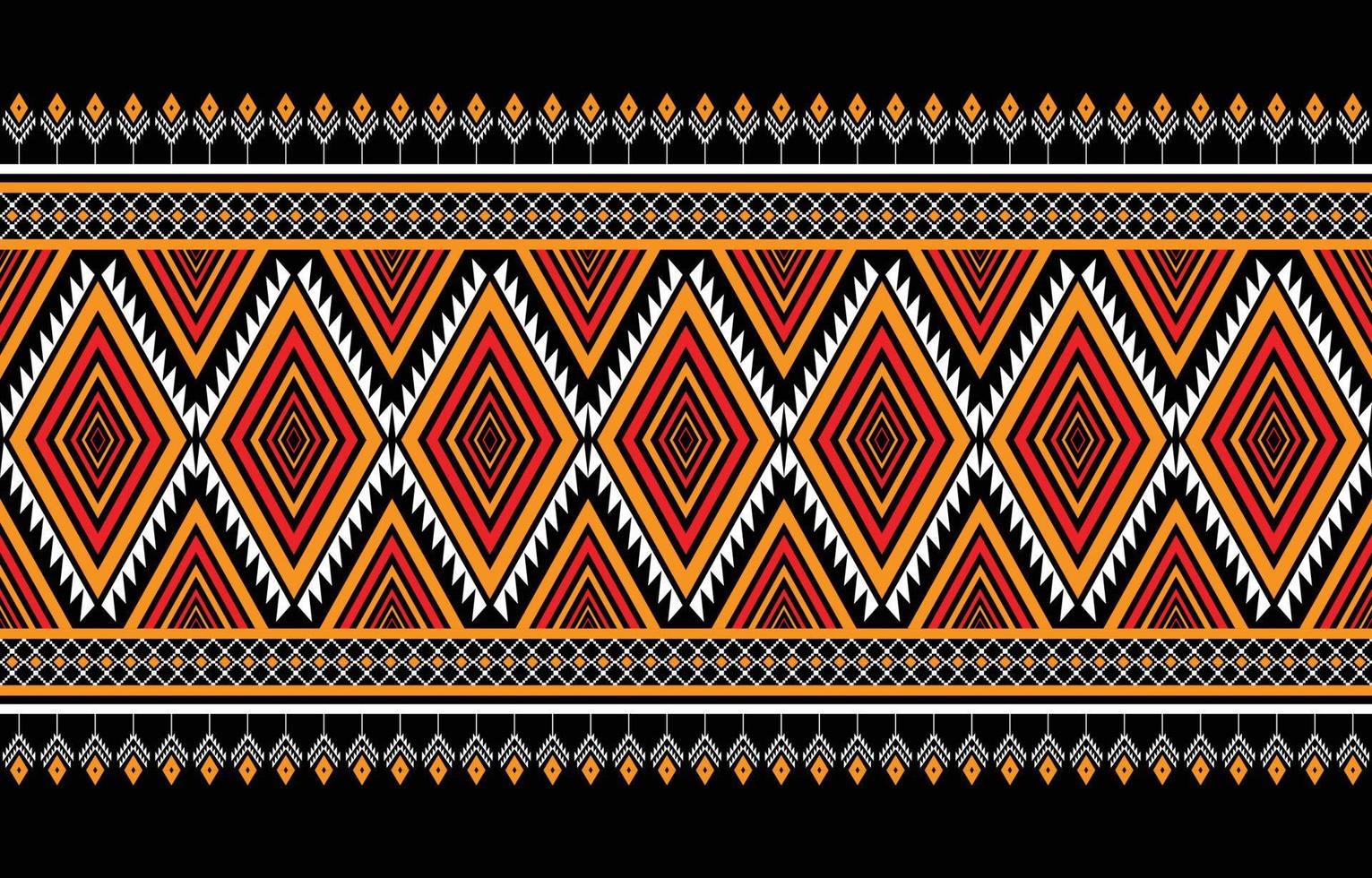 geometrische etnische patronen tribal traditionele inheemse. borduurstijlontwerp voor achtergrond, behang, tapijt, stof, omslag, batik, vectorillustratie vector