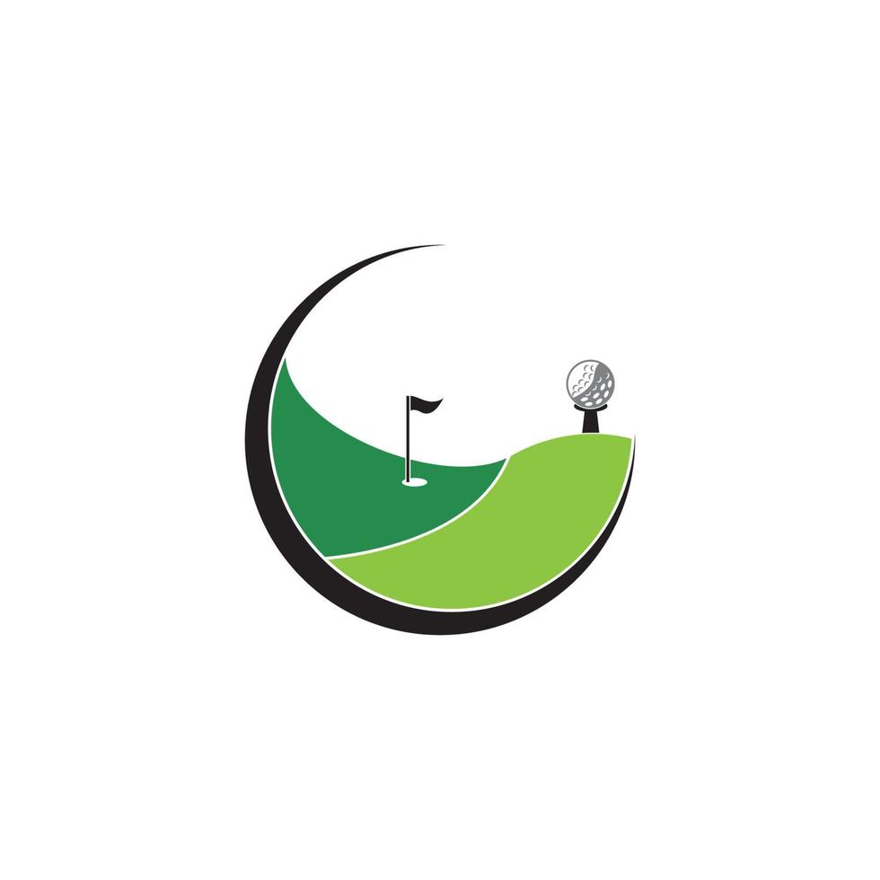 golf pictogram en symbool vector sjabloon