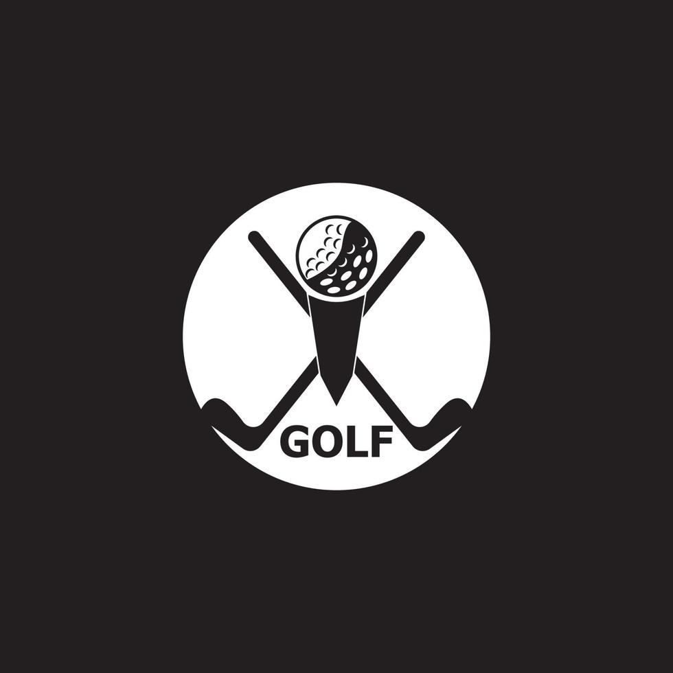 golf pictogram en symbool vector sjabloon