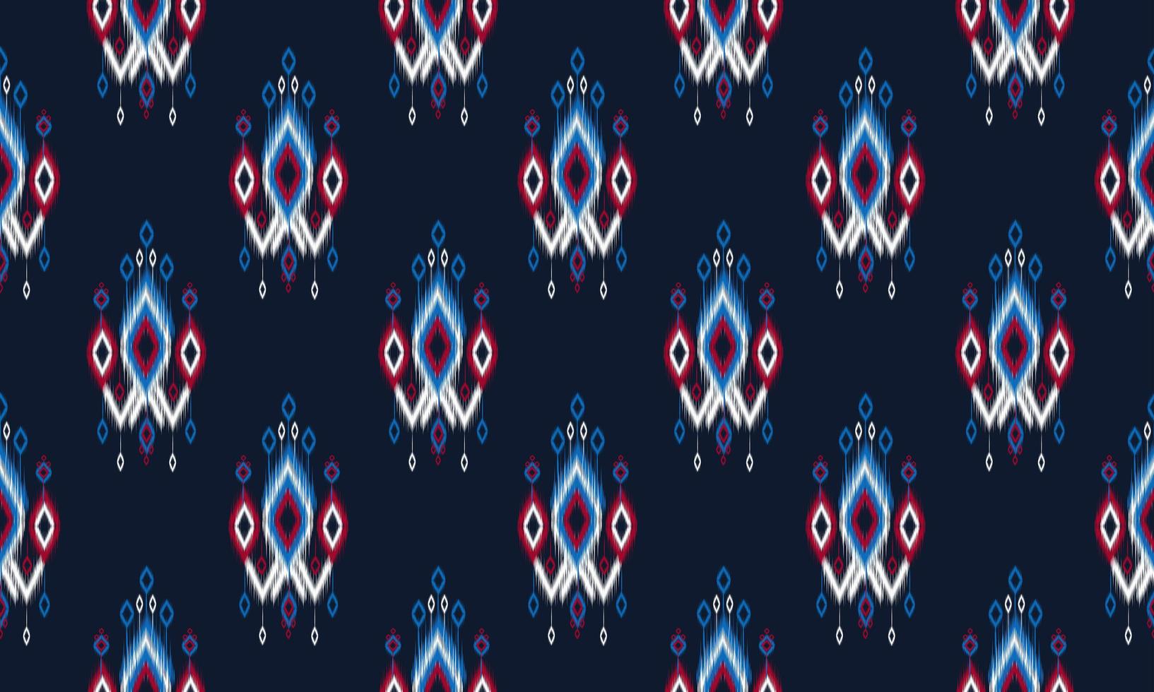 geometrische etnische ikat patroon oosters traditioneel ontwerp voor achtergrond. vector