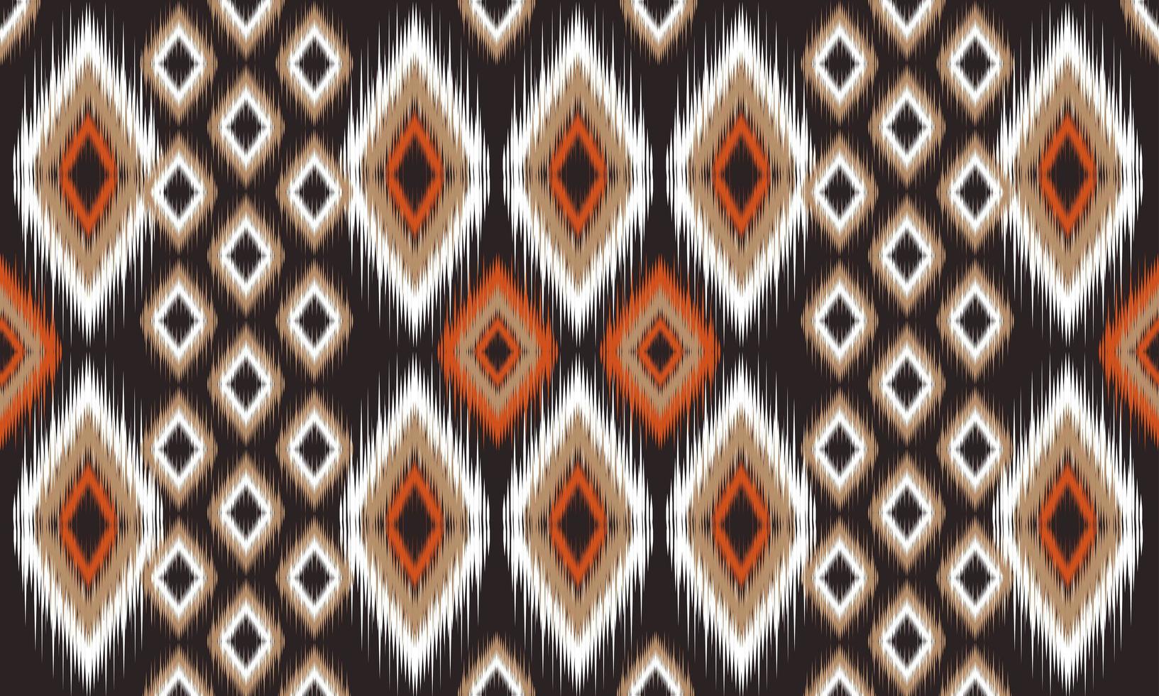 geometrische etnische oosterse ikat patroon traditioneel ontwerp voor achtergrond,tapijt,behang,kleding,inwikkeling,batik,stof,vector illustration.embroidery stijl. vector