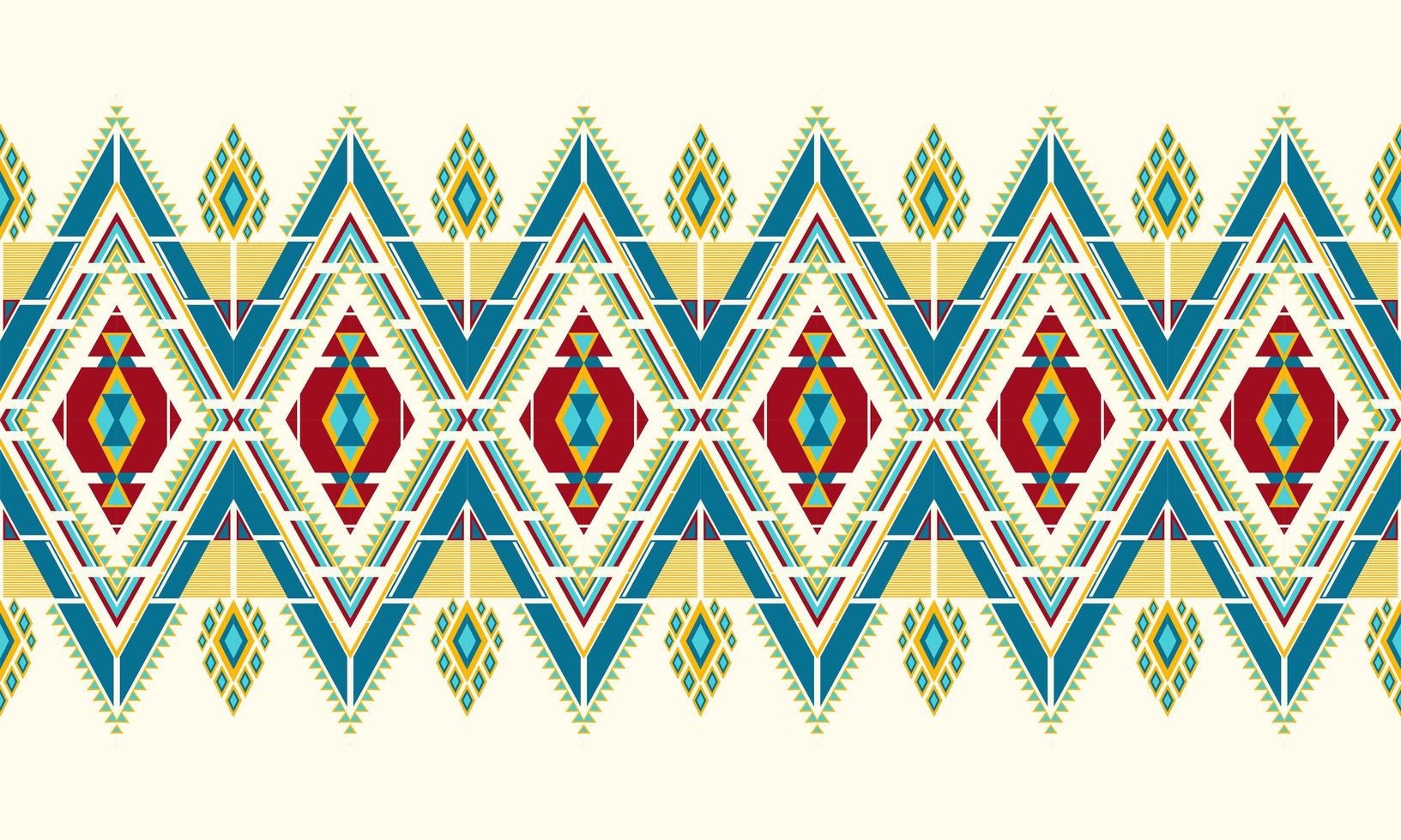 geometrische etnische oosterse ikat naadloze patroon. vector