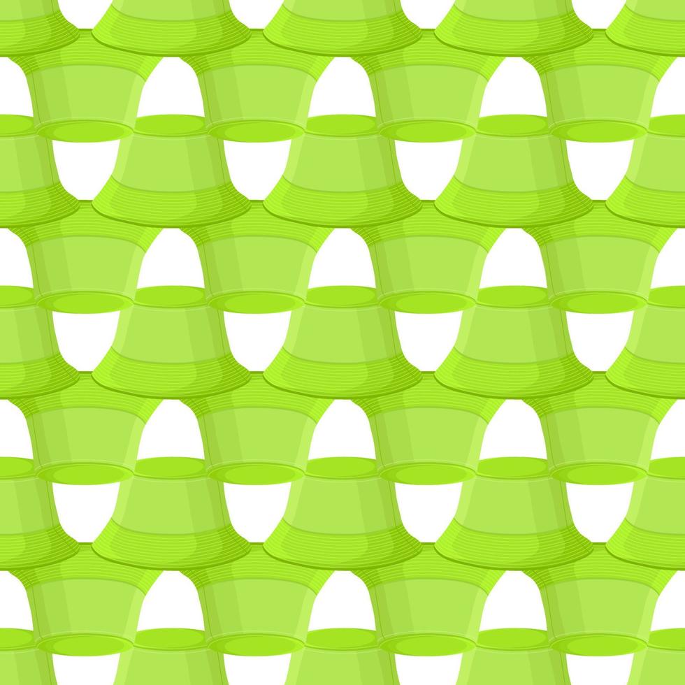 illustratie op thema gekleurde patroon hoeden panama vector