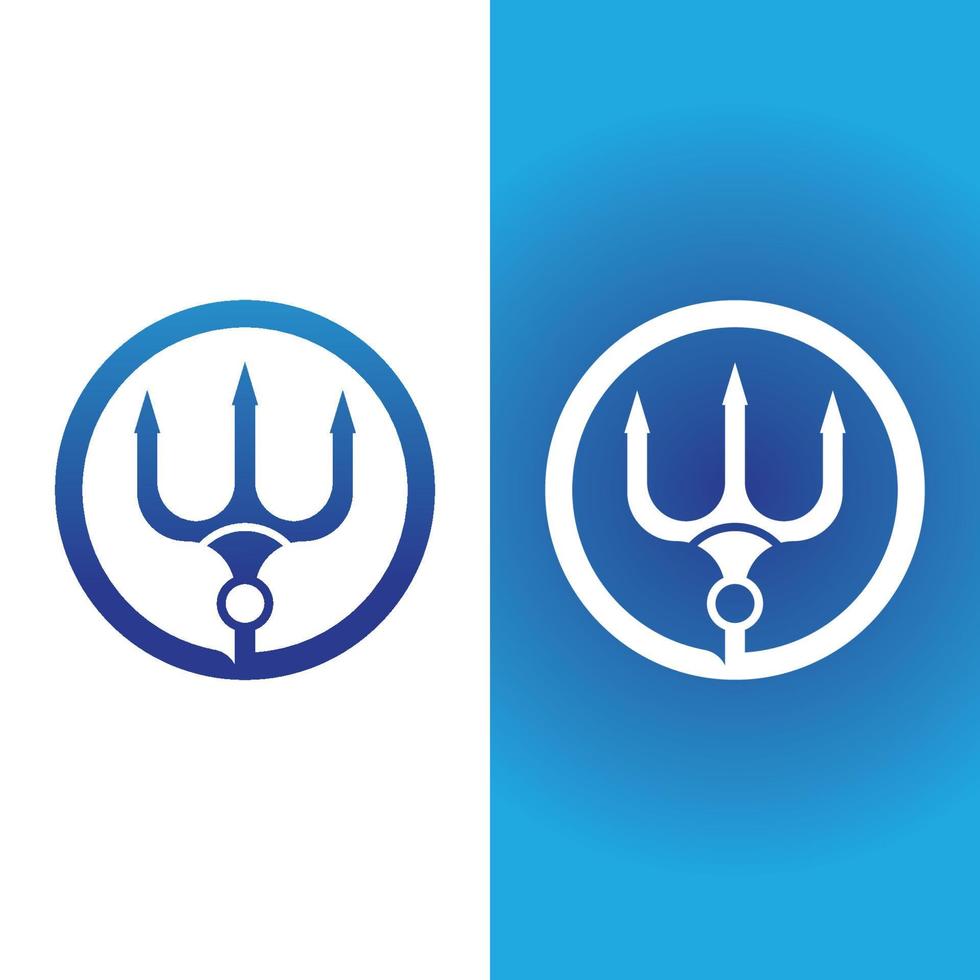 trident logo sjabloon vector pictogram