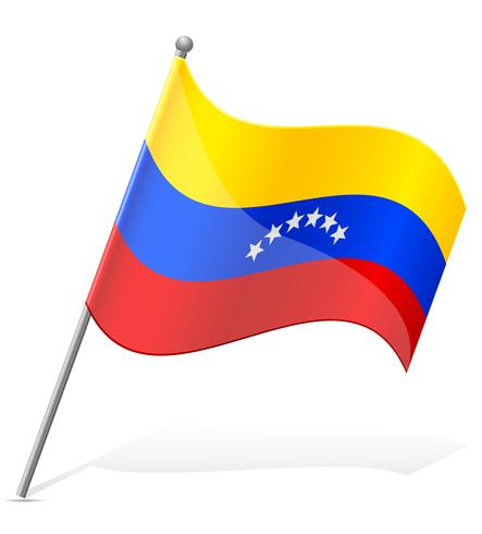 vlag van Venezuela vector illustratie