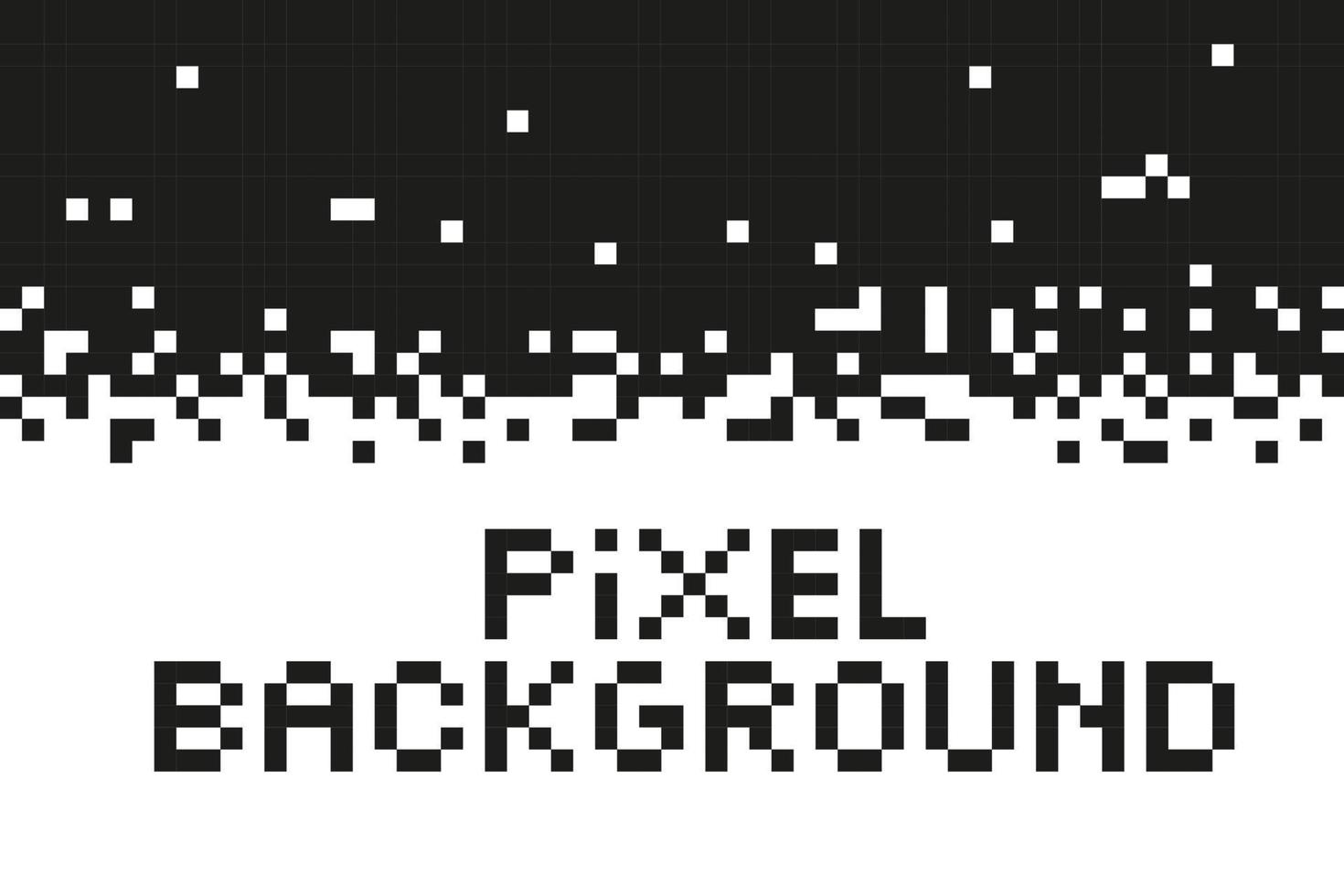 pixel zwarte achtergrond. vector illustratie