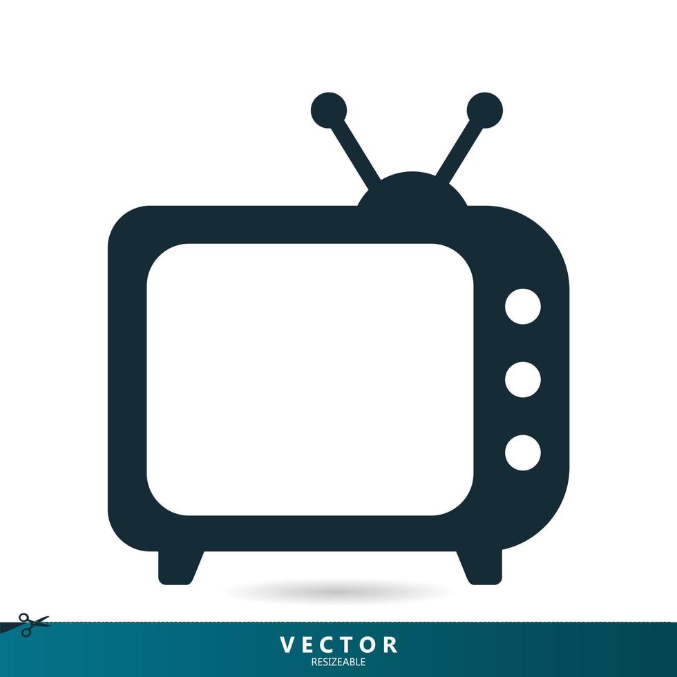 tv-pictogram. televisie icoon. vectoreps10 vector