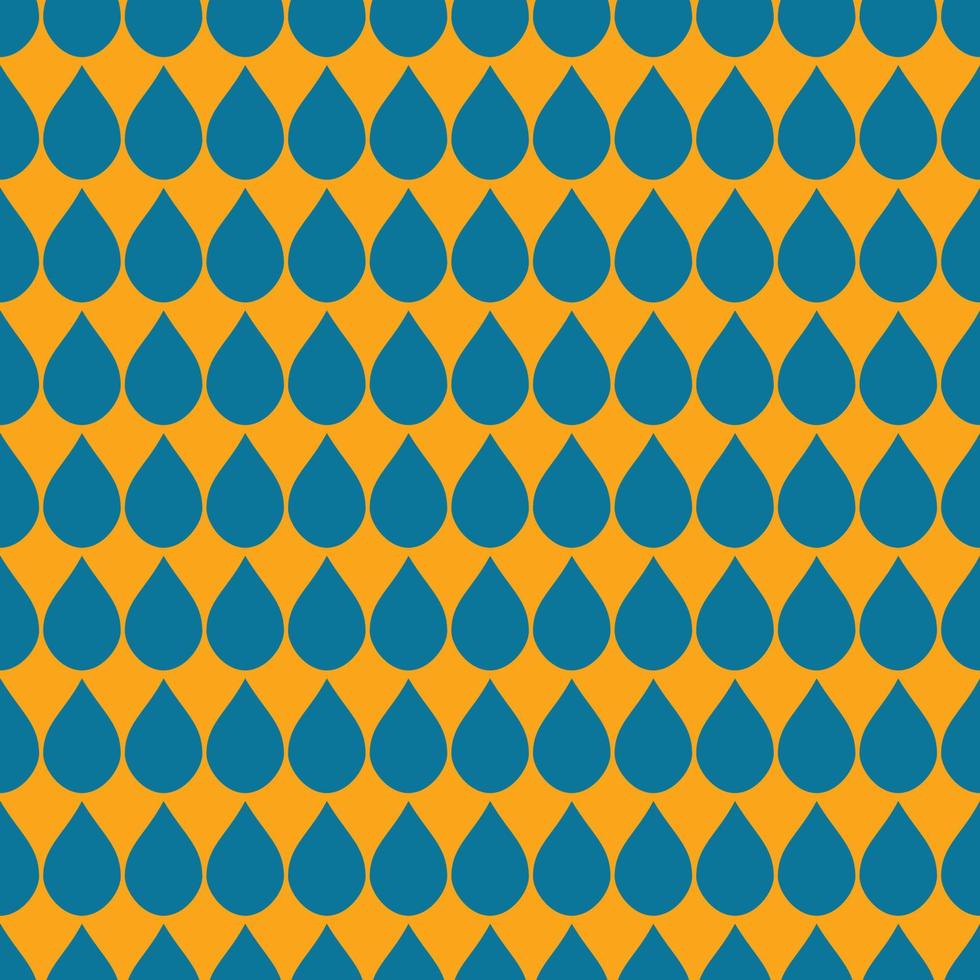 blauw oranje waterdruppels achtergrond vector
