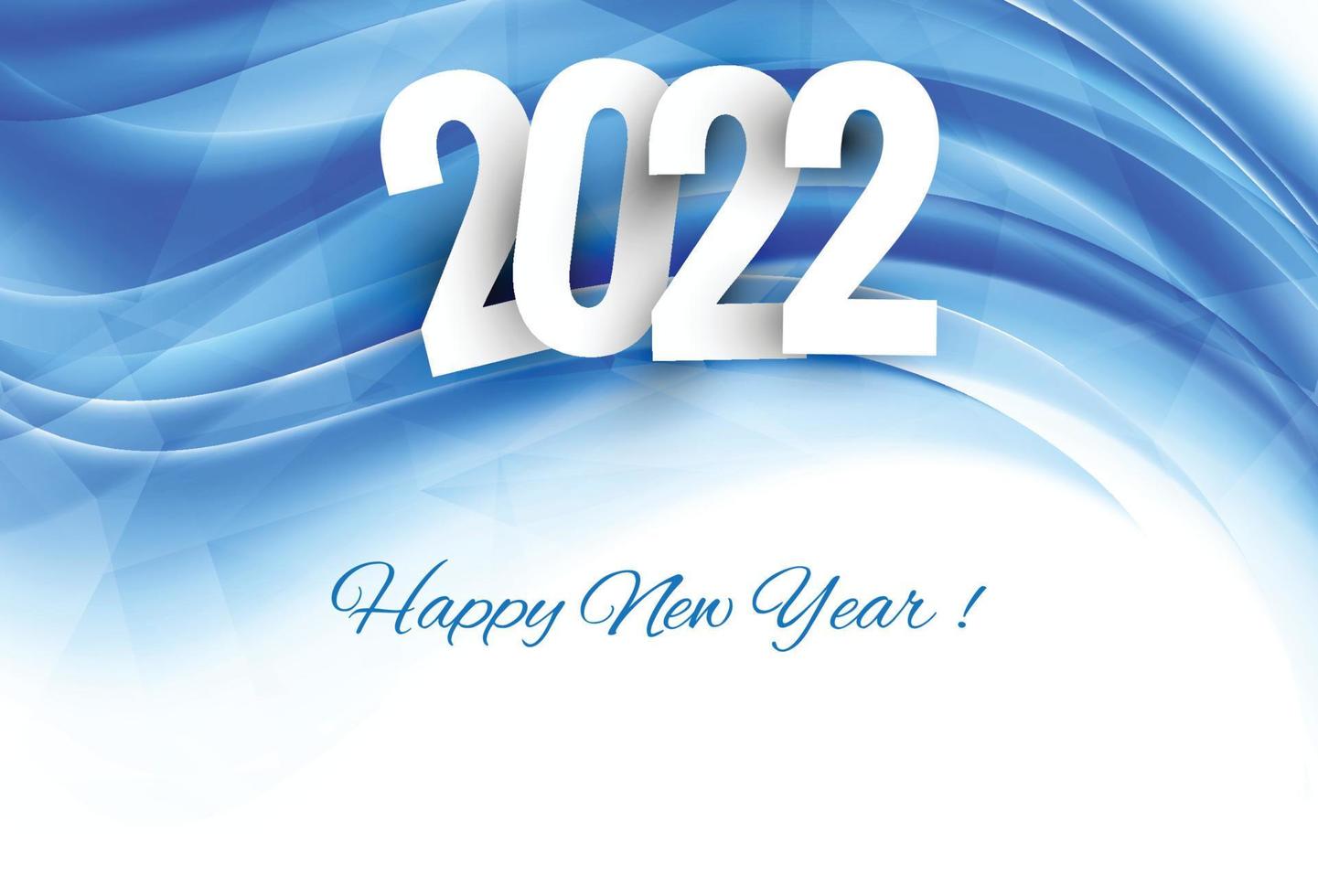 abstracte nieuwjaar 2022 kaart vakantie achtergrond vector