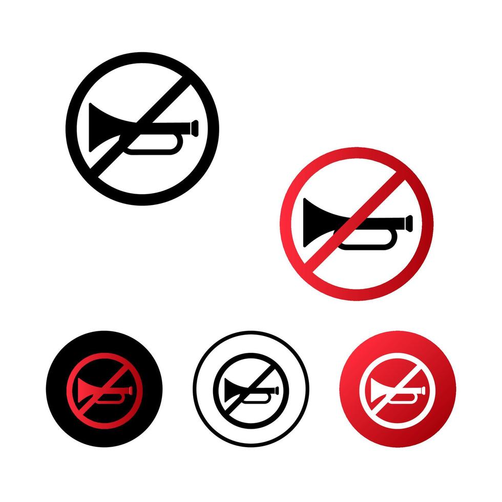 geen hoorn pictogram illustratie vector