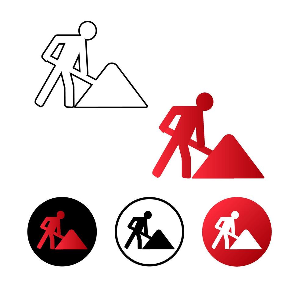 abstracte constructie pictogram ontwerp vector