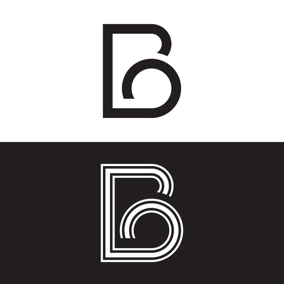 b letter logo pictogrammenset vector