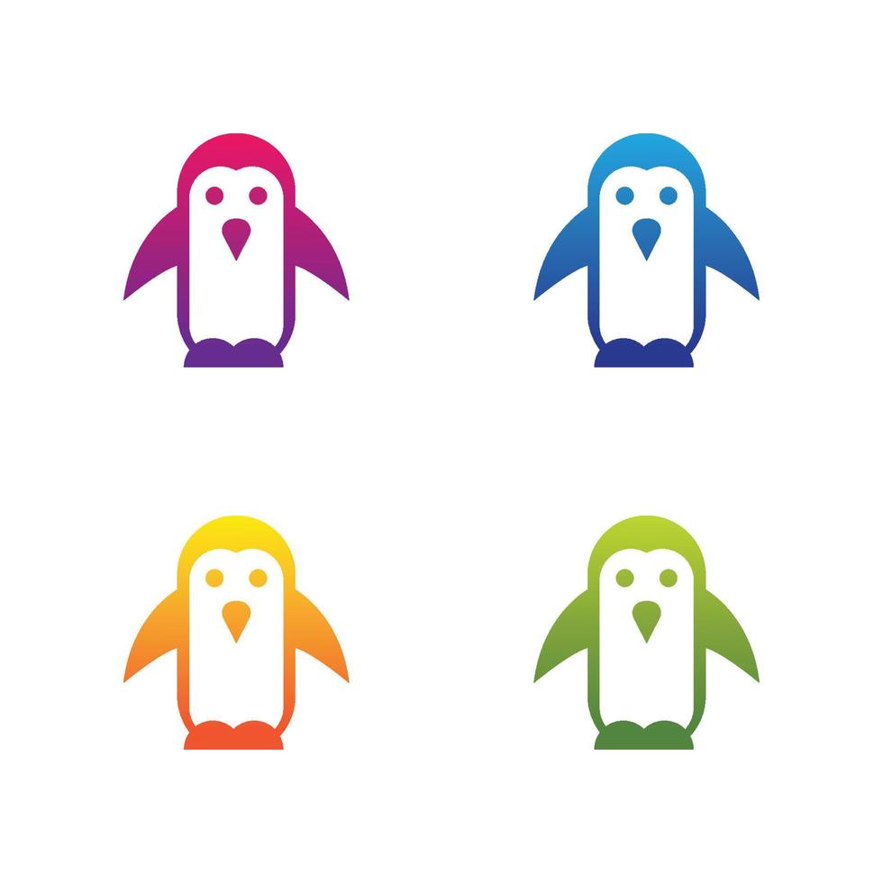 pinguïn logo sjabloon vector icon set