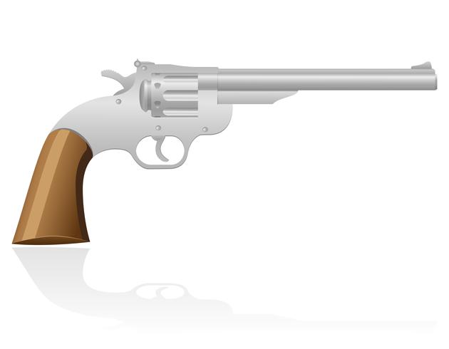 revolver de vectorillustratie van het wilde westen vector