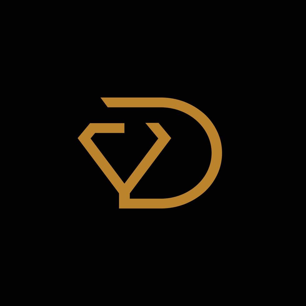 geweldig en modern dubbel diamanten logo vector