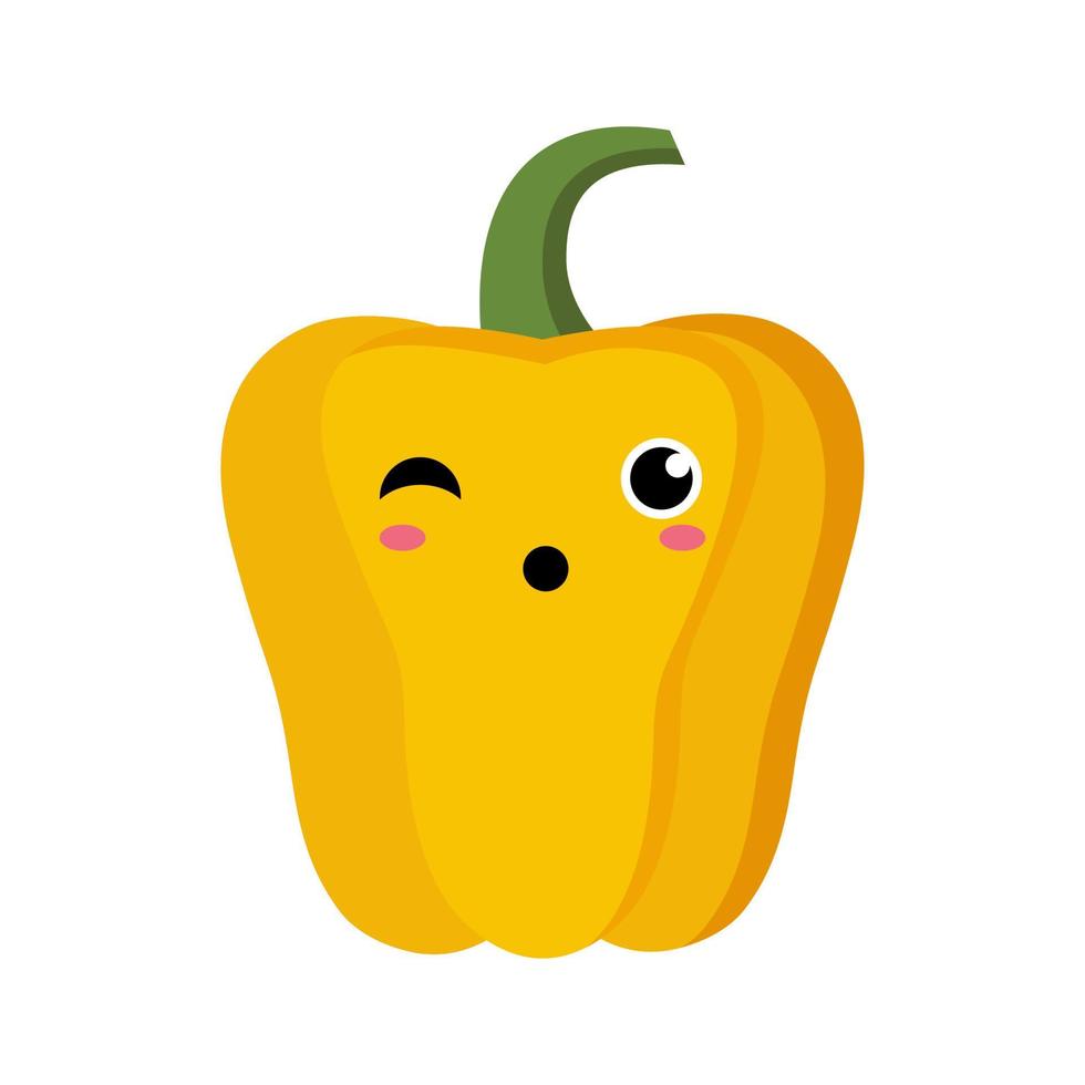 schattige paprika cartoon afbeelding vector