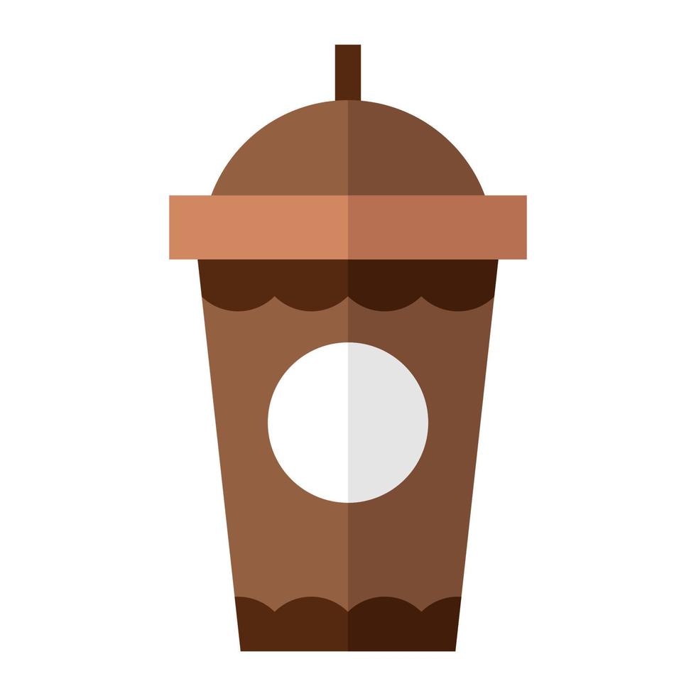 chocoladedrank vlakke afbeelding vector