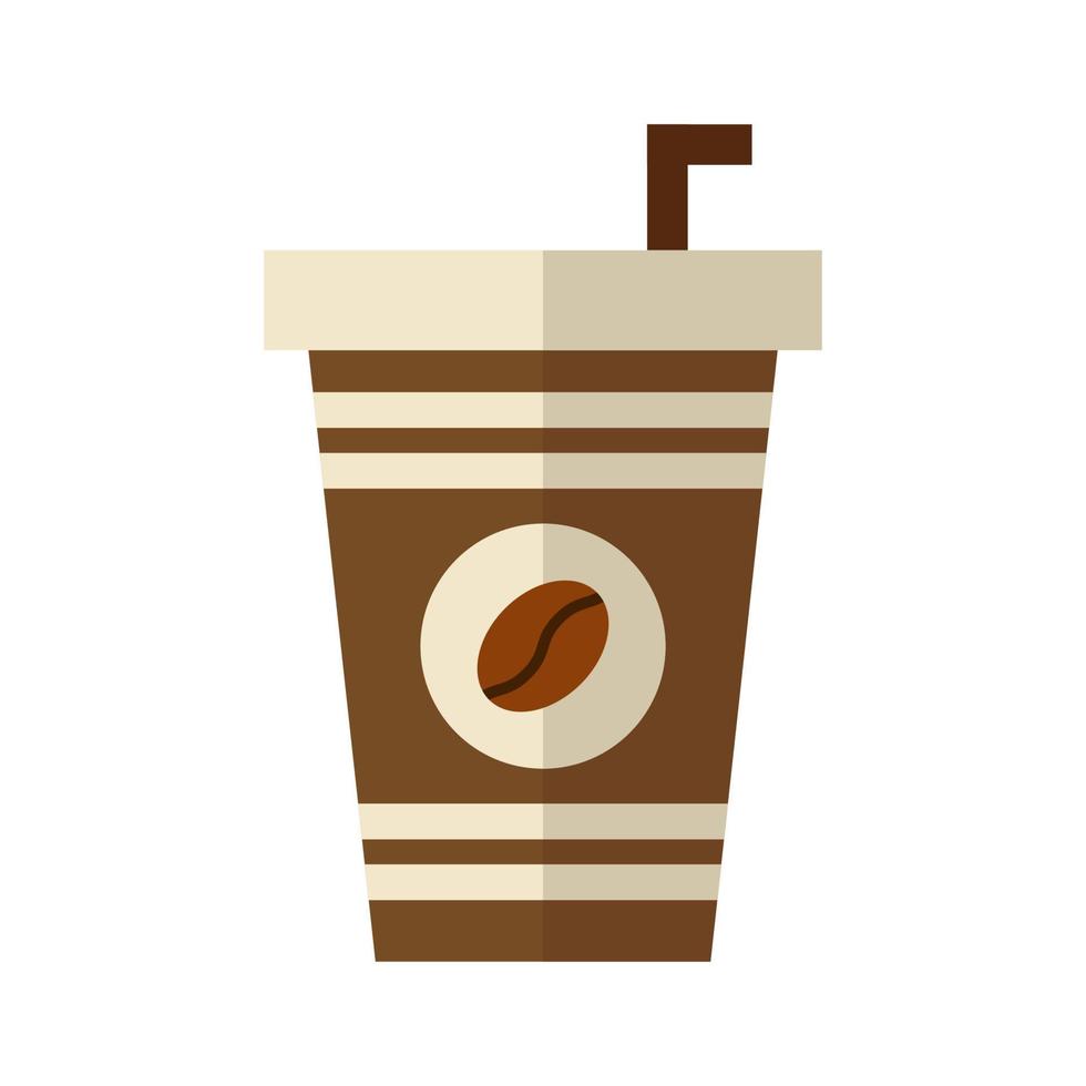 koffie drinken vlakke afbeelding vector