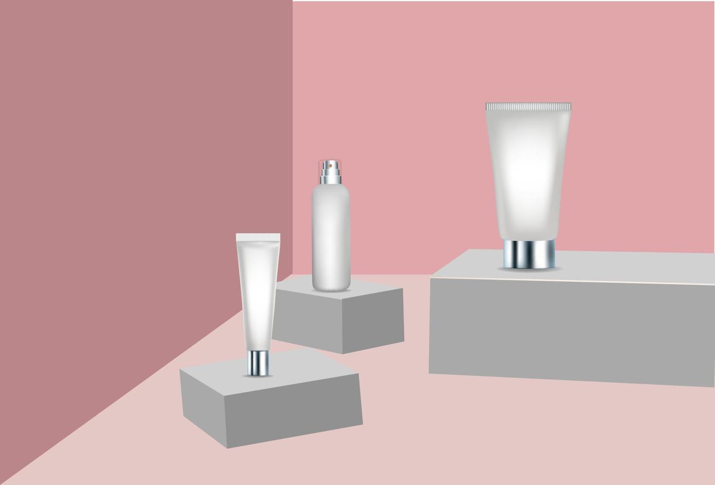 cosmetica product reclame presentatie podium vector