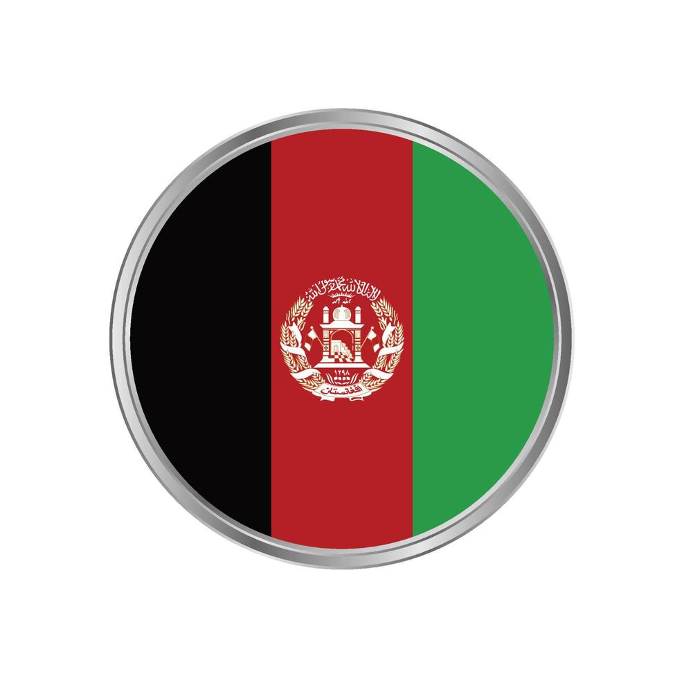 vlag van afghanistan met cirkelframe vector