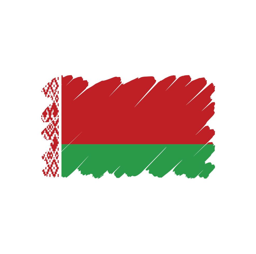 vlag van wit-rusland vector