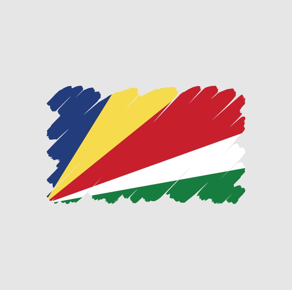 Seychellen vlag gratis vector ontwerp