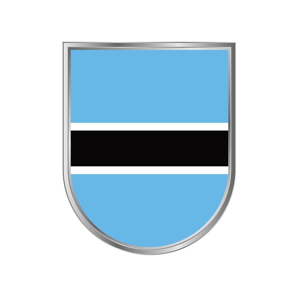 vlag van botswana vector