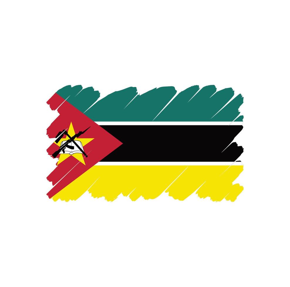 vlag van mozambique gratis vector ontwerp