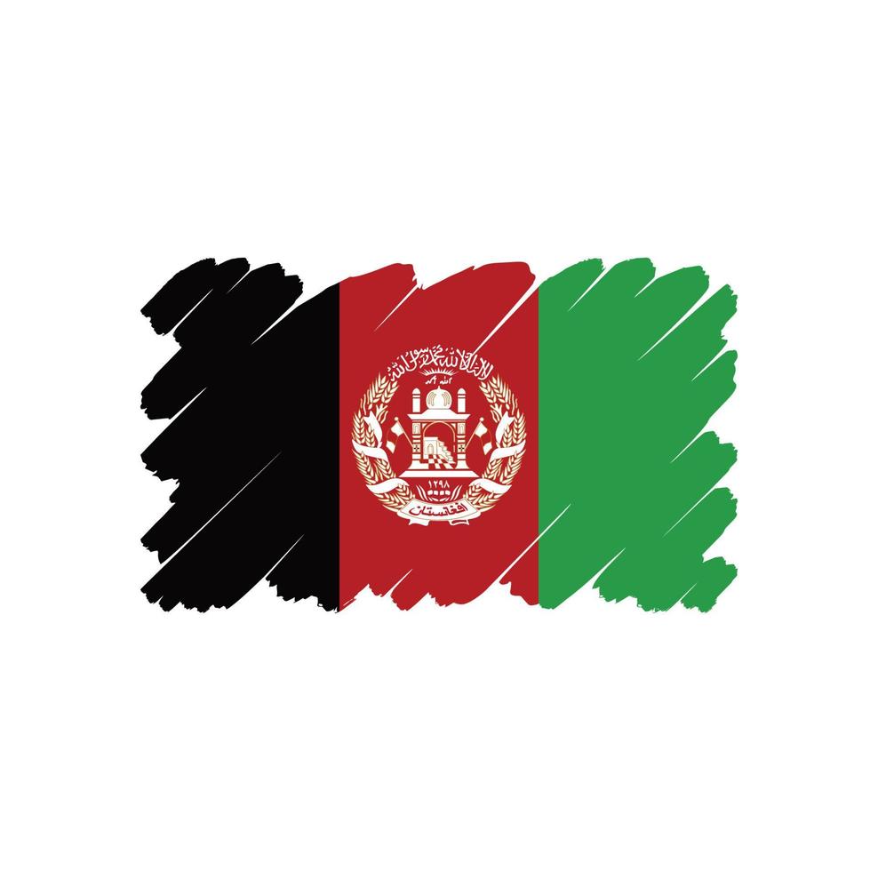 vlag van afghanistan vector