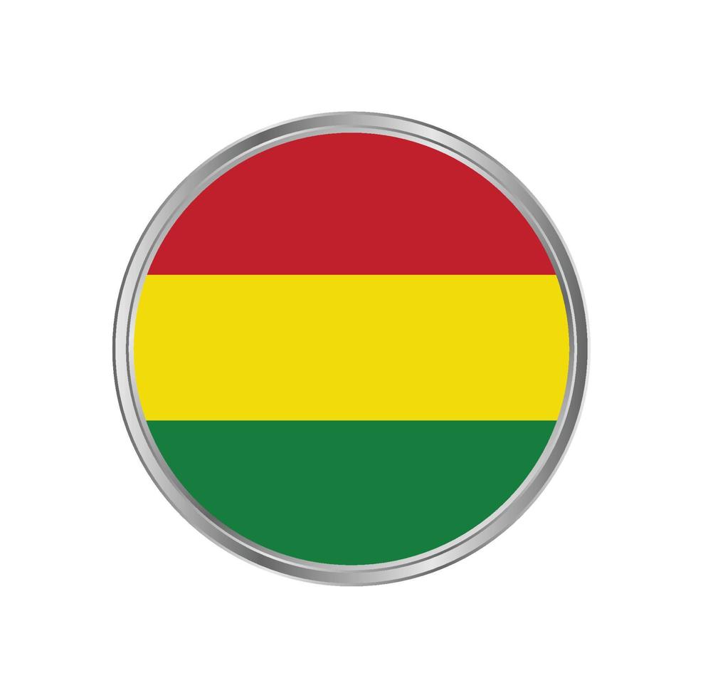 Boliviaanse vlag met cirkelframe vector