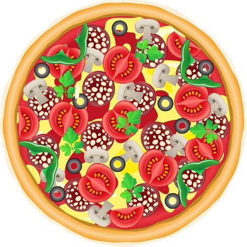 pizza vectorillustratie vector