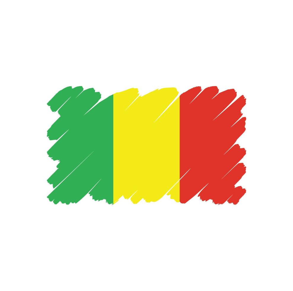 mali vlag symbool teken gratis vector