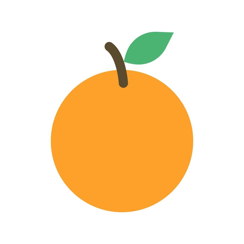 oranje fruit pictogram vectorillustratie vector