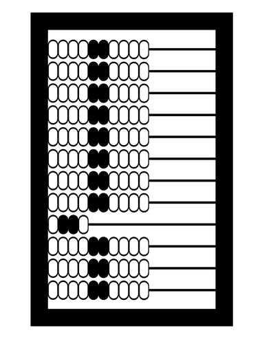 abacus oude retro vintage pictogram stock vector illustratie