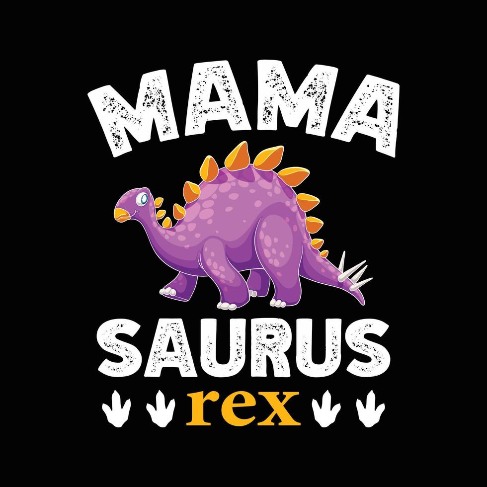 mama saurus rex. dinosaurus minnaar t-shirt ontwerp. vector