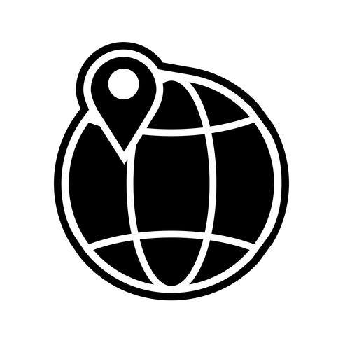 Globe pictogram ontwerp vector