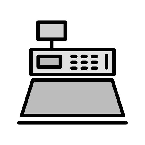 Contant geld teller pictogram ontwerp vector