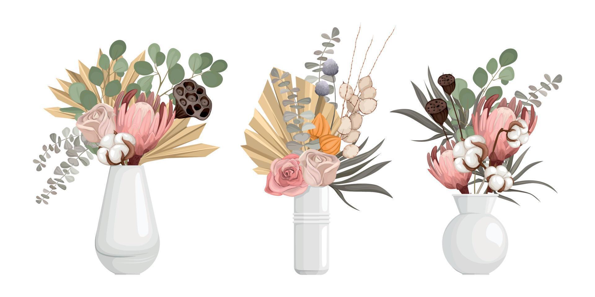 bloemen bos set collectie vector