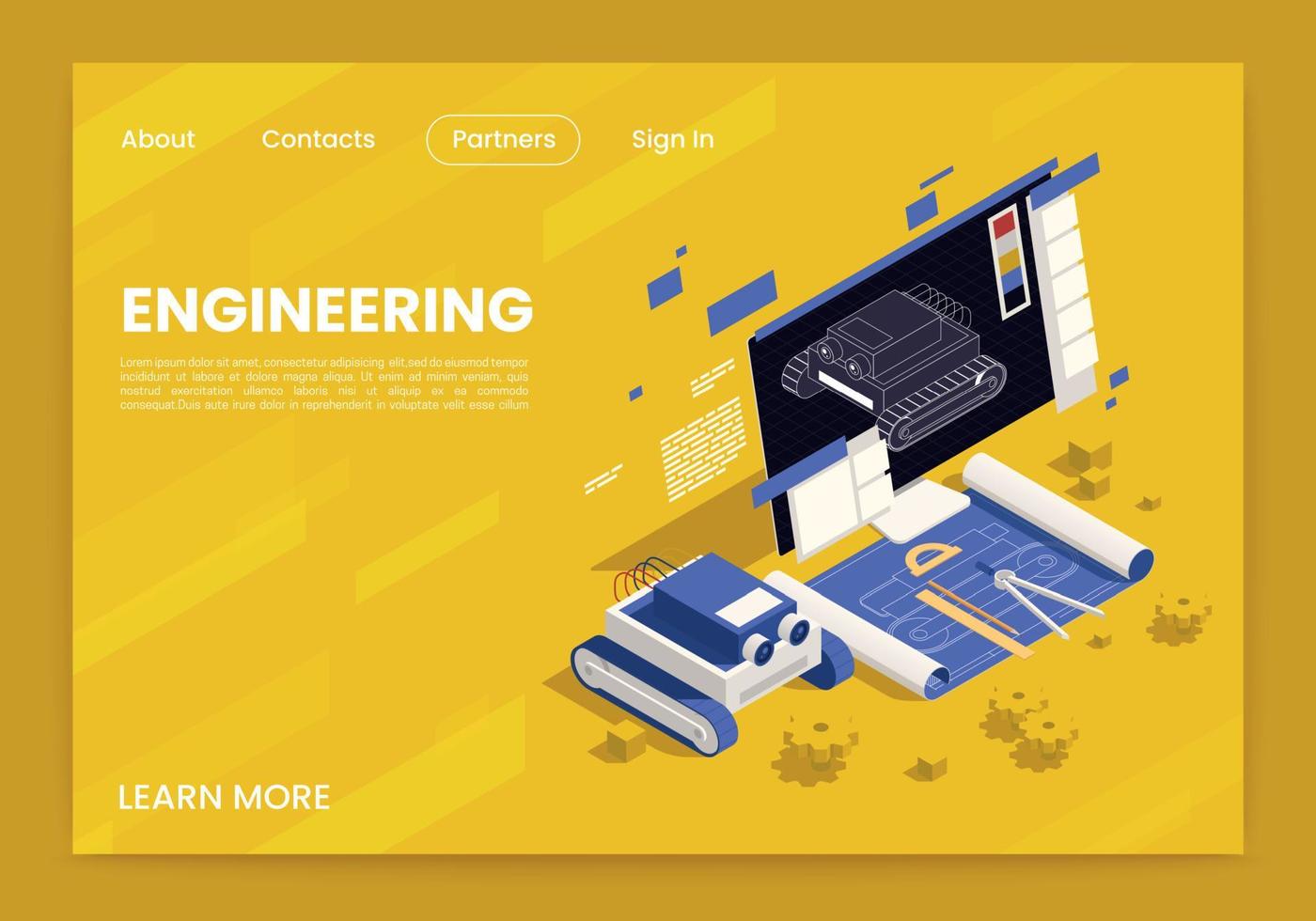 stam onderwijs engineering website vector