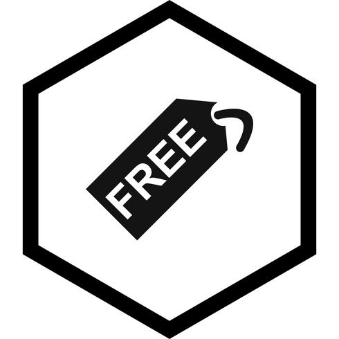 Gratis ontwerp van een tag-pictogram vector