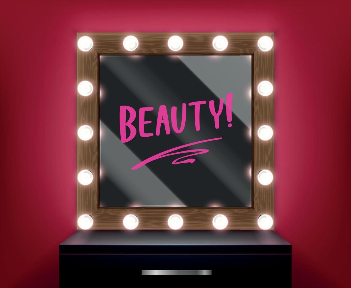 make-up spiegel illustratie vector