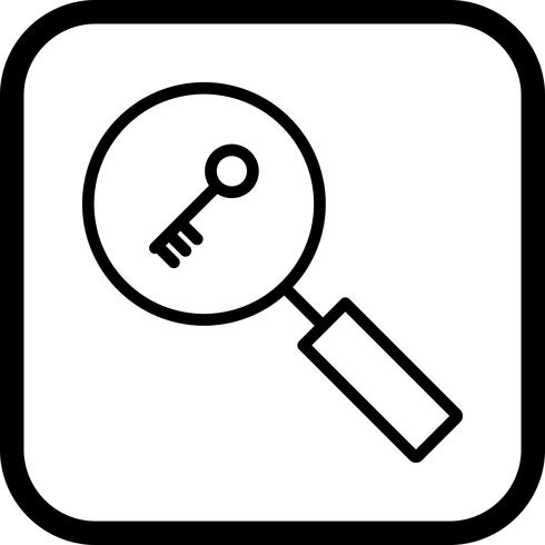 Zoek pictogramontwerp voor zoekwoorden vector
