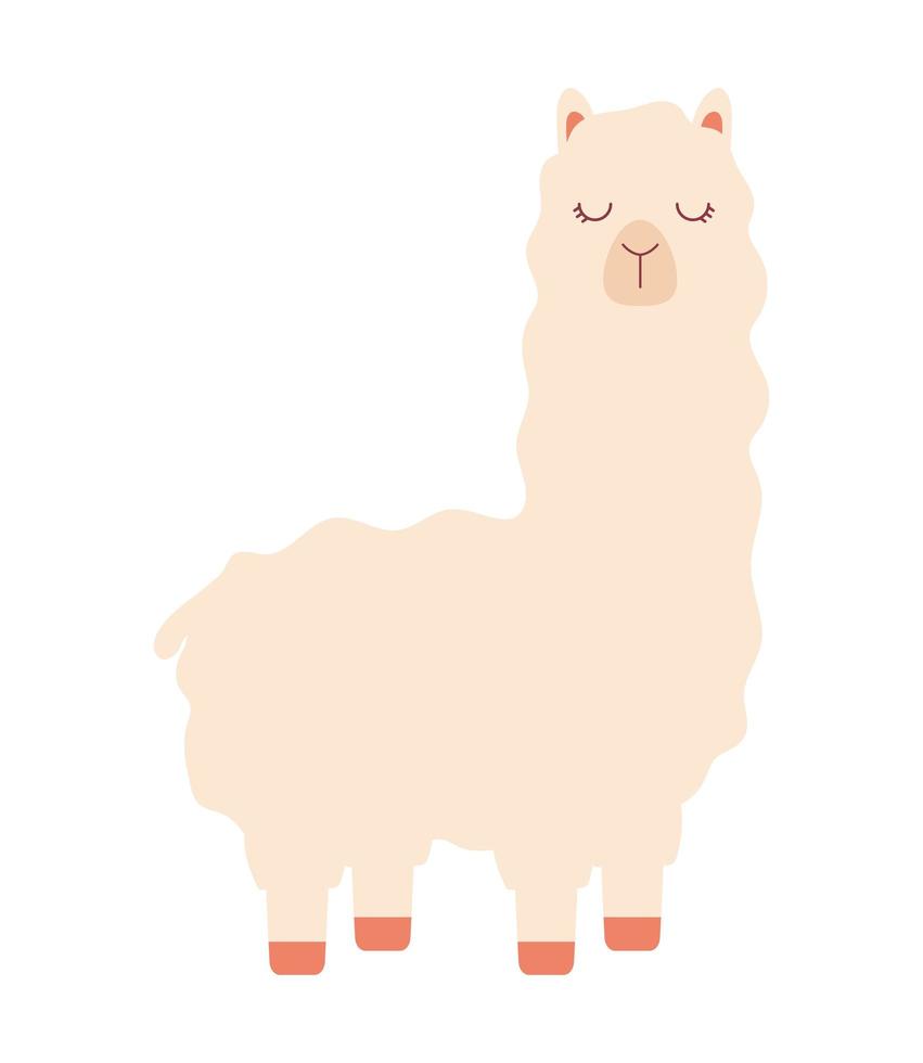 dieren alpaca ontwerp vector