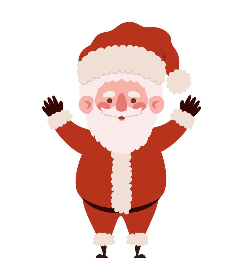 gelukkig ontwerp van de kerstman vector