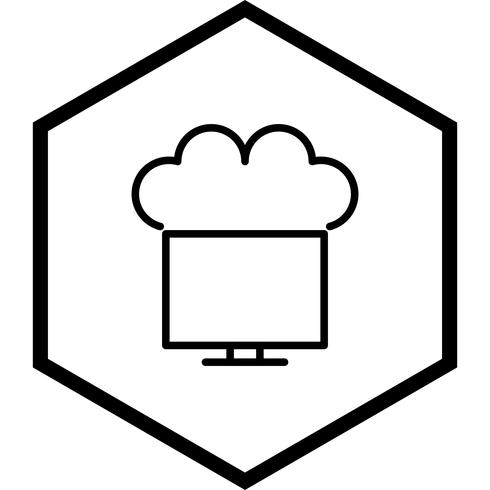 Verbonden met Cloud Icon Design vector